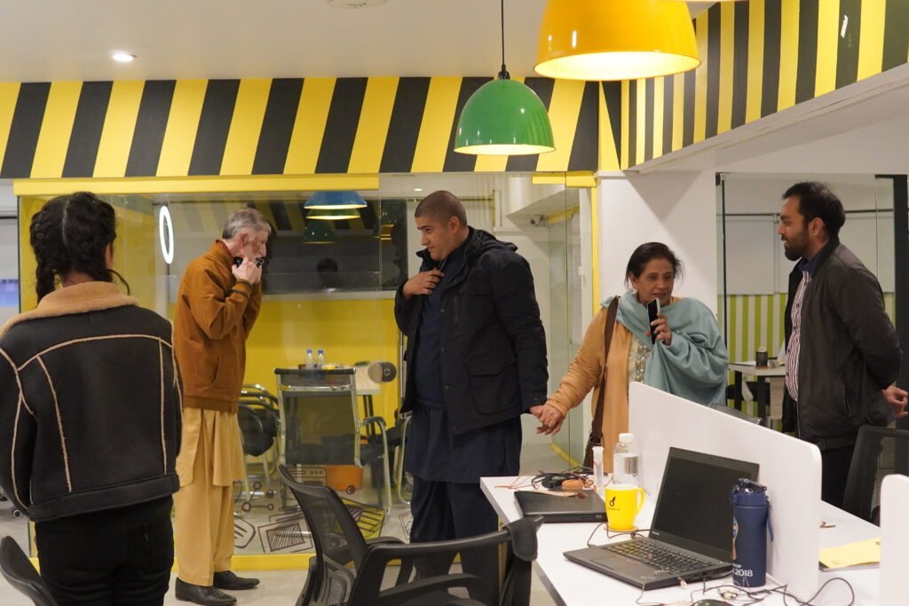 The Abbasi family with Neemopani.