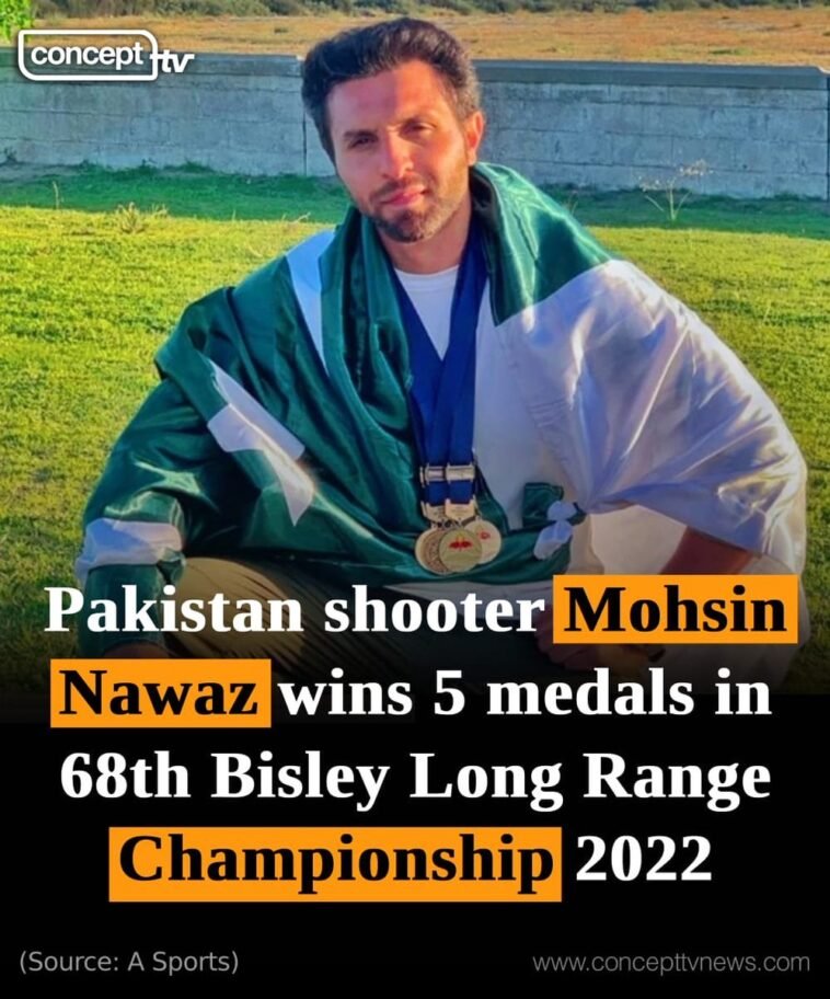 mohsin nawaz wins 5 medals