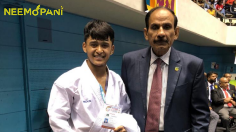 Pakistan's Irshad Ali wins gold at 2022 South Asian Karate Championship