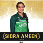 sidra ameen gets wins icc player of the month