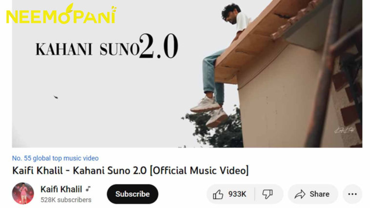 Kahani Suno by Kaifi Khalil is trending worldwide