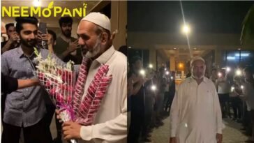 The boys said goodbyes to Zakir Lala in a farewell ceremony