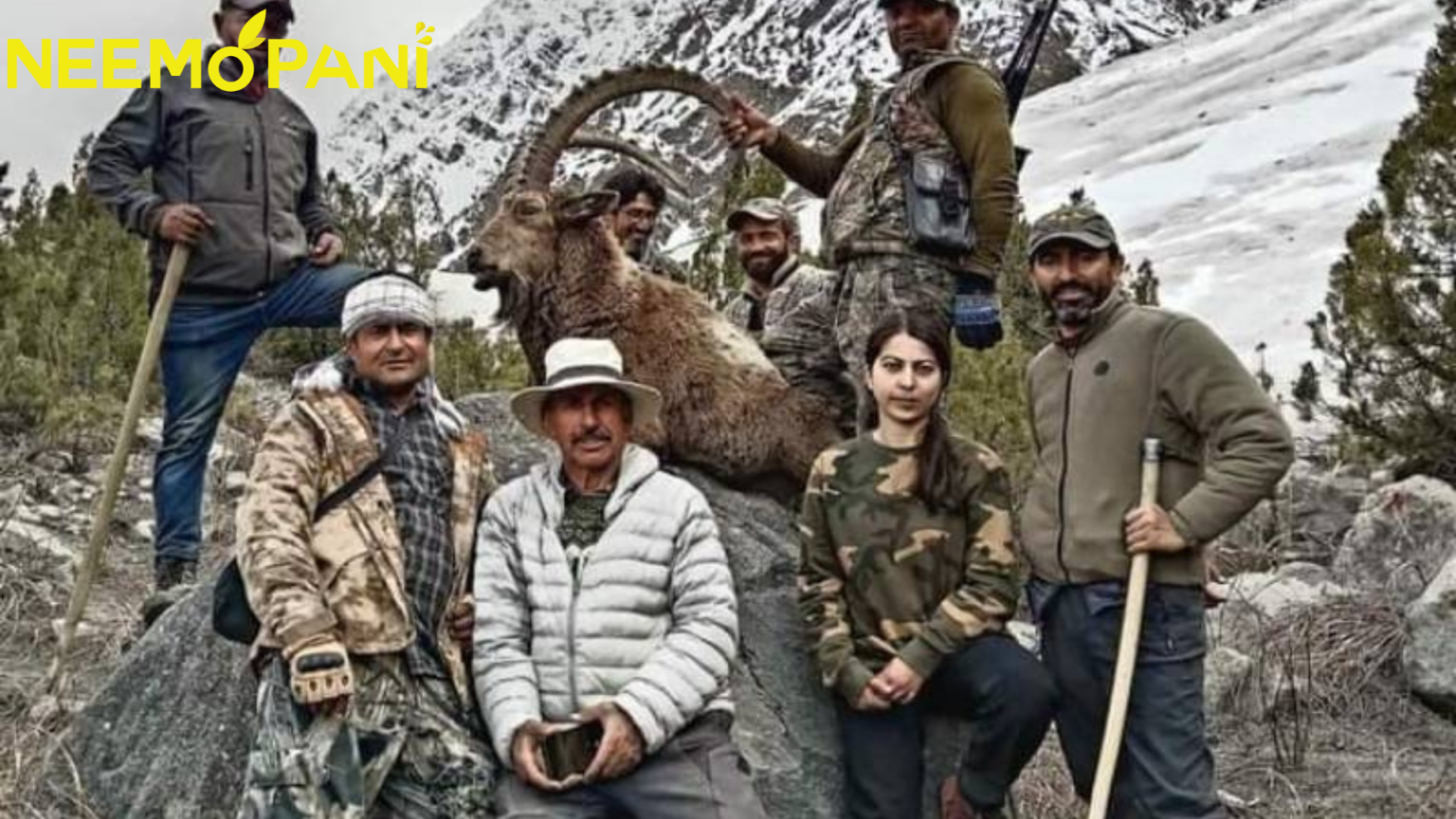Naznain Aman first female trophy hunter in Pakistan Neemopani