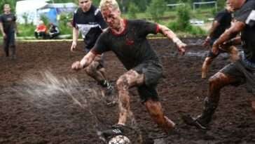 The Ongoing Swamp Soccer World cup sees teams clash in knee-deep Swamps