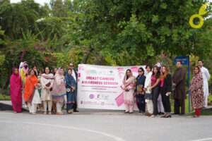 A picture of the Organizers of the breast cancer awareness Event 