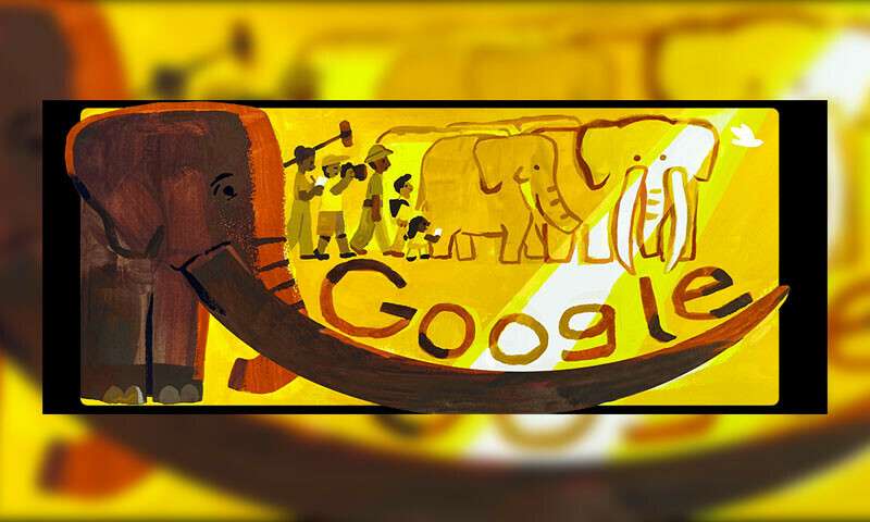 Google Doodle Celebrates “Ahmed” The Elephant