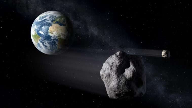 Asteroids passing Earth