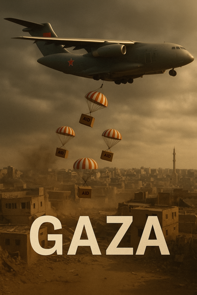 Chinese delivering aid to Gaza neemopani article