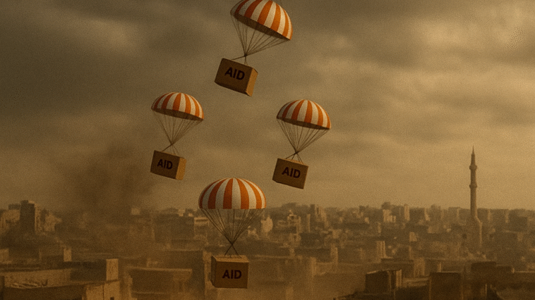 Chinese delivering aid to Gaza neemopani article